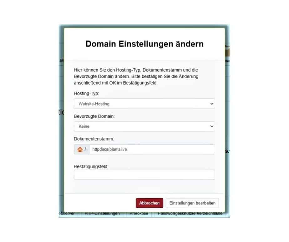 Umzug WordPress Website Domain zuweisen