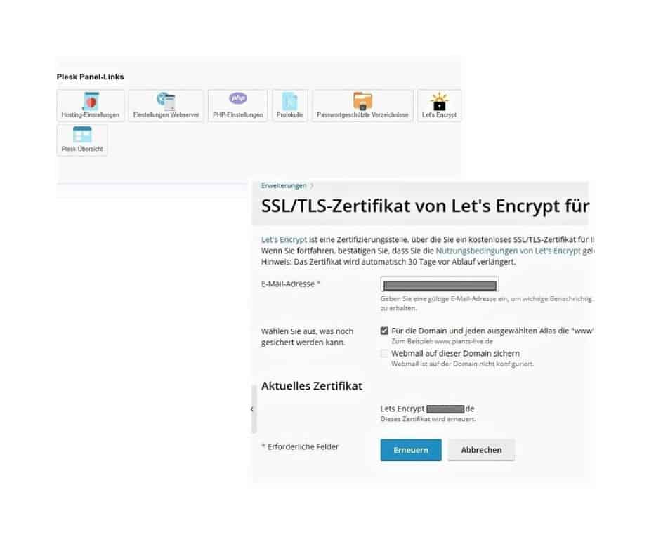 Umzug WordPress Website SSL-Zertifikat installieren